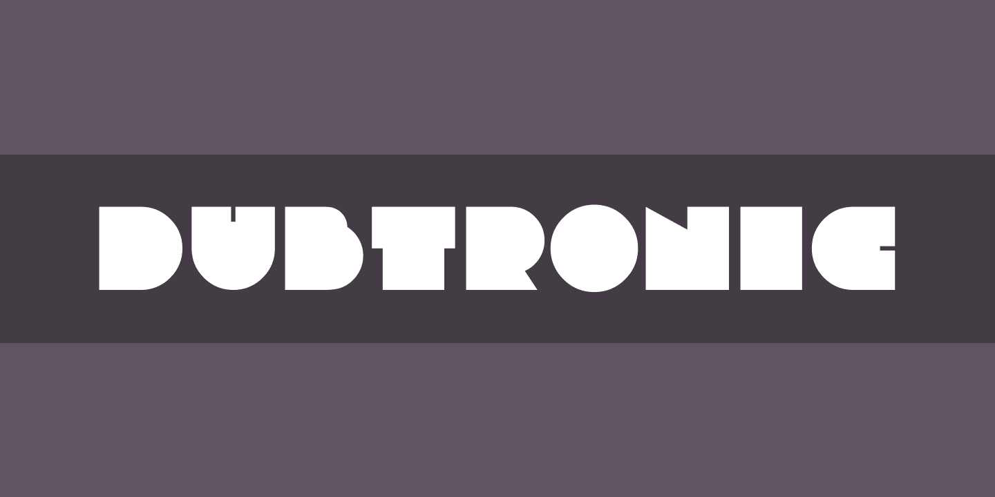 Шрифт Dubtronic